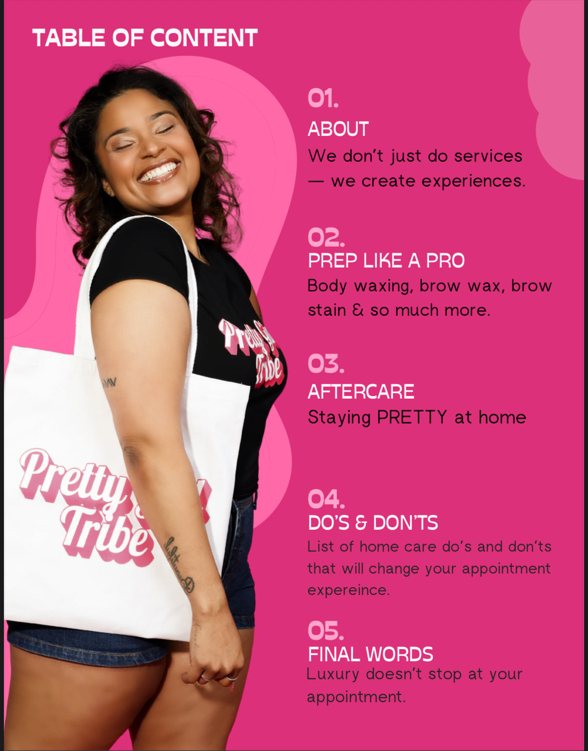 Selfcare Prep & Aftercare Manual (Editable in Canva)